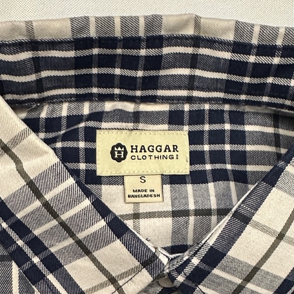 Haggar Classic Plaid Men's Shirt - Picture 2 of 4